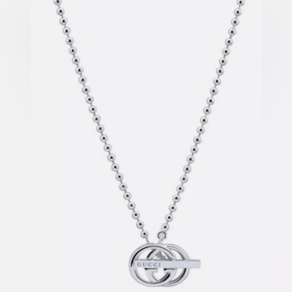 GUCCI BRITT GG TOGGLE NECKLACE NWOT - Picture 1 of 3
